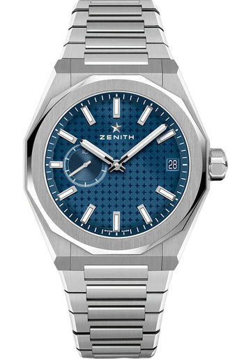 Zenith Defy Skyline Watch - 41 mm Steel Case - Blue Dial - Stainless Steel Bracelet - 03.9300.3620/51.I001