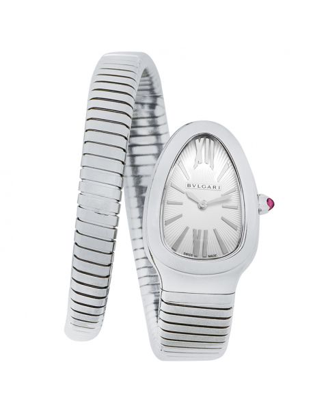 Bvlgari Serpenti Tubogas Quartz White Dial Ladies Watch