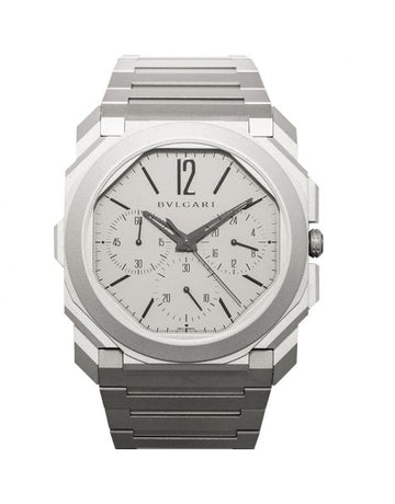 Bvlgari Octo Finissimo Chronograph Automatic Grey Dial Titanium Men's Watch