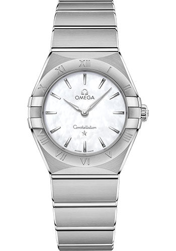 Omega Constellation Manhattan Quartz Watch - 28 mm Steel Case - Mother-Of-Pearl Dial - 131.10.28.60.05.001