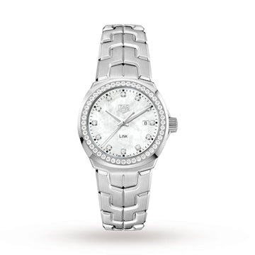 TAG Heuer - Link 32mm Diamond Bezel Ladies Watch - WBC1316.BA0600