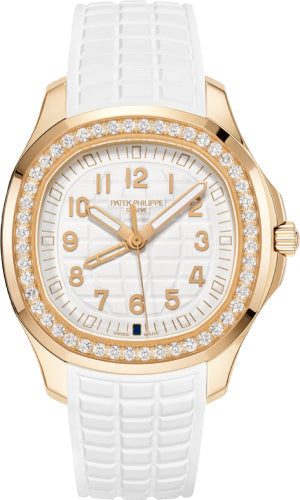 Patek Philippe Aquanaut Luce Travel Time 38.8mm Rose Gold Diamonds White Dial - 5269/200R-001