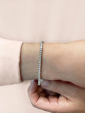 2 Prong Set Round Lab - Grown Diamond Tennis Bracelet with 10.08 ct.(finished) 3.9mm - Luxury Time NYC