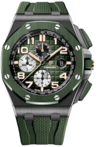 Audemars Piguet Royal Oak Offshore 44mm Chronograph Ceramic Green Bezel 26405CE.OO.A056CA.01