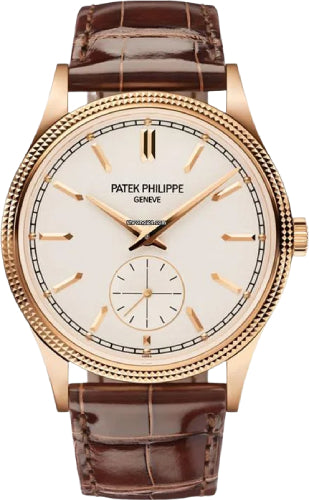 Patek Philippe Calatrava "Clous de Paris" Rose Gold Hobnail BezelSilver Dial - 6119R-001