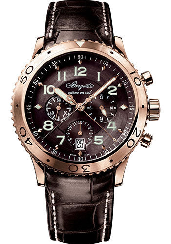 Breguet Type XXI Transatlantique Fly-Back Chronograph in Steel Watch - 3810BR/92/9ZU