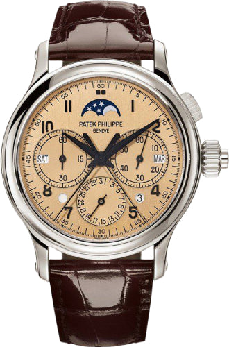 Patek Philippe Grand Complications Split-Seconds Chronograph Perpetual Calendar Platinum Pink Dial - 5372P-010