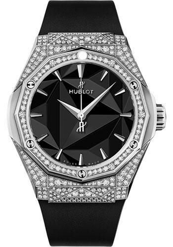 Hublot Classic Fusion Orlinski Titanium Pave Watch - 40 mm - Black Dial-550.NS.1800.RX.1604.ORL19