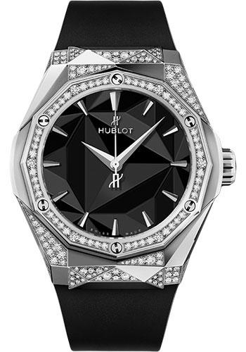 Hublot Classic Fusion Orlinski Titanium Alternative Pave Watch - 40 mm - Black Dial-550.NS.1800.RX.1804.ORL19