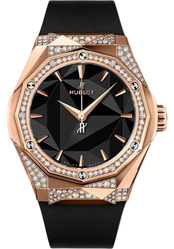 Hublot Classic Fusion Orlinski King Gold Alternative Pave Watch - 40 mm - Black Dial-550.OS.1800.RX.1804.ORL19