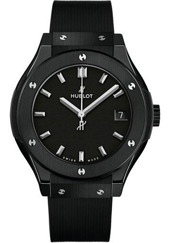 Hublot Classic Fusion Black Magic Watch - 33 mm - Black Dial - Black Lined Rubber Strap-581.CM.1171.RX