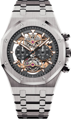 Audemars Piguet Royal Oak 44mm Tourbillon Chronograph Openworked Titanium - 26347TI.OO.1205TI.01