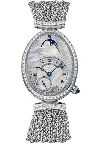 Breguet Reine de Naples 8908 - White Gold Case - Mother-Of-Pearl Dial - Metal Chain Bracelet - 8908BB/5T/J70/D0DD