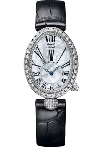 Breguet Reine de Naples 8928 - White Gold Case - Mother-Of-Pearl Dial - Black Leather Strap - 8928BB/51/944/DD0D3L