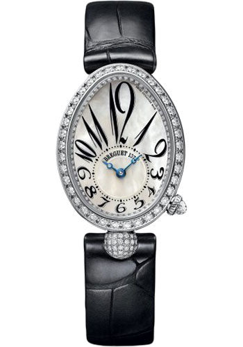 Breguet Reine de Naples 8928 - White Gold Case - Mother-Of-Pearl Dial - Black Leather Strap - 8928BB/5W/944/DD0D3L