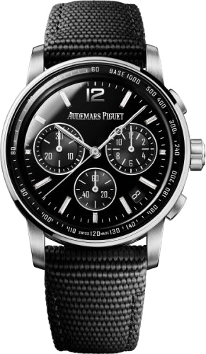 Audemars Piguet Code 11.59 Chronograph 41mm White Gold Black Onyx Diamond Baguette Dial | 26393BC.OO.A002KB.02