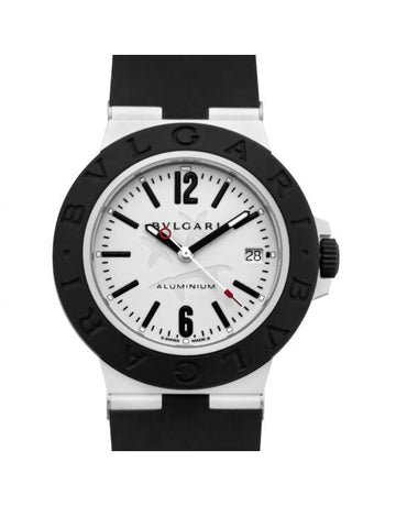 Bvlgari Automatic White Dial Aluminum Men's Watch