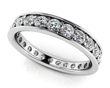 Classic Single Row Eternity Ring Lab-Grown Diamond  with 0.59 ct.(finished) 1.5mm