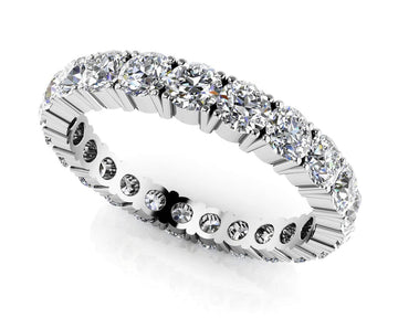 Everlasting Love Four Prong Diamond Eternity Ring Diamond  with 0.99 ct.(finished) 2.0mm