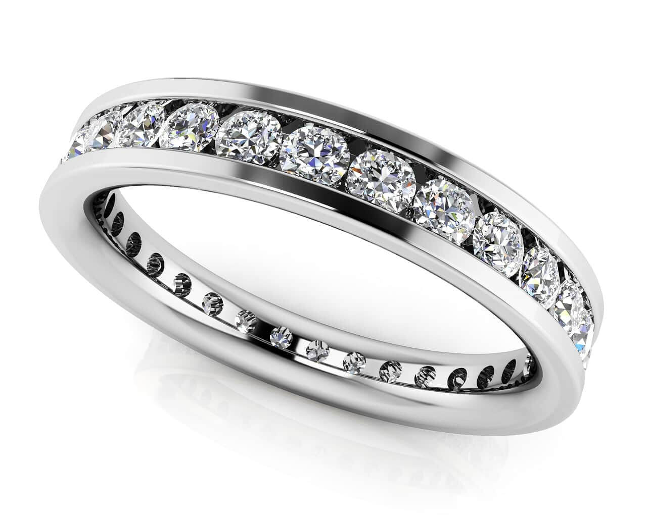 Devoted Channel Set Diamond Eternity Ring Lab-Grown Diamond  with 0.60 ct.(finished) 1.5mm