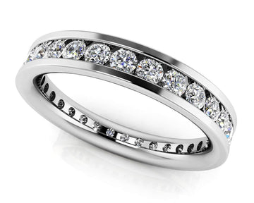 Devoted Channel Set Diamond Eternity Ring Lab-Grown Diamond  with 0.60 ct.(finished) 1.5mm