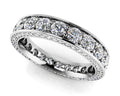 Brilliant Eternity Ring With Side Stones Lab-Grown Diamond  with 1.66 ct.(finished) 1mm, 2.2mm