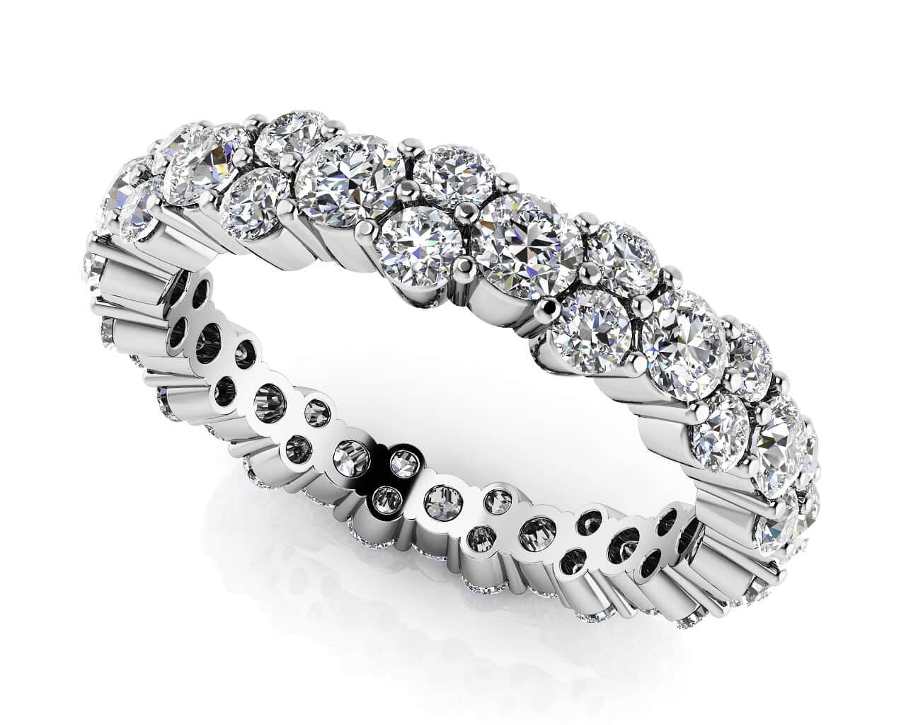 Delightful Diamond Eternity Ring Lab-Grown Diamond  with 2.08 ct.(finished) 1.9mm, 2.6mm