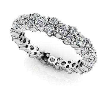 Delightful Diamond Eternity Ring Diamond  with 2.78 ct.(finished) 2.3mm, 3.2mm