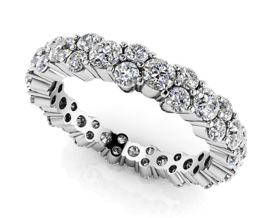 Delightful Diamond Eternity Ring Lab-Grown Diamond  with 2.78 ct.(finished) 2.3mm, 3.2mm