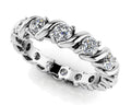 Swirl Frame Twist Diamond Eternity Band Lab-Grown Diamond  with 0.72 ct.(finished) 2.2mm