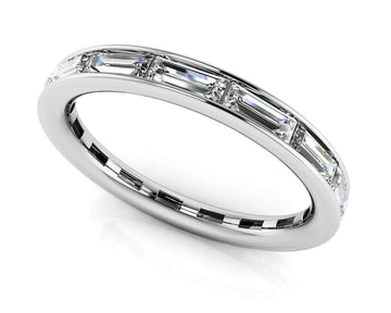 Luxe Baguette Eternity Ring Diamond  with 1.80 ct.(finished) 4x2mm