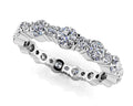 Alternating Diamond Eternity Ring In Lab-Grown Diamond  with 1.65 ct.(finished) 1.7mm, 3mm