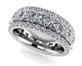 Amore Princess Square Frame And Round Diamond Ring Lab-Grown Diamond  with 6.30 ct.(finished) 1.5mm, 3.5mm