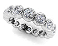 Bezel Set Diamond Eternity Band In Lab-Grown Diamond  with 1.79 ct.(finished) 3mm