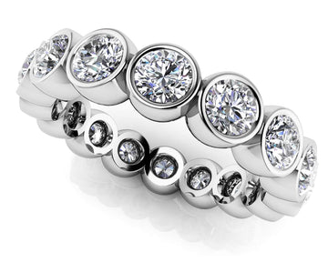 Bezel Set Diamond Eternity Band In Lab-Grown Diamond  with 3.50 ct.(finished) 4mm