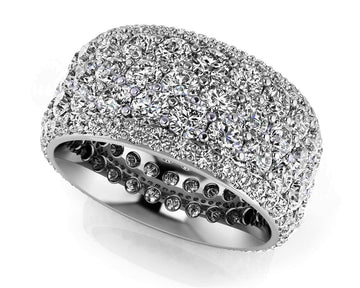 Piece De Resistance Diamond Eternity Ring Lab-Grown Diamond  with 5.59 ct.(finished) 1.4mm, 2.5mm