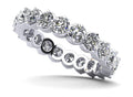 Uniquely Elegant Eternity Ring Lab-Grown Diamond  with 1.38 ct.(finished) 2.5mm