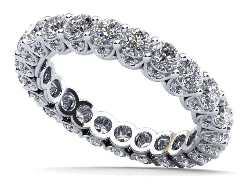 Sunbeam Diamond Eternity Ring Lab-Grown Diamond  with 2.16 ct.(finished) 1.3mm, 2.5mm