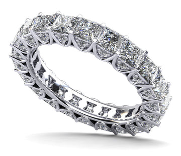 Princess Sunbeam Diamond Eternity Ring Lab-Grown Diamond  with 2.70 ct.(finished) 1.1mm, 2.5mm