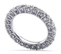 Diamond Heart Eternity Ring Lab-Grown Diamond  with 2.42 ct.(finished) 3mm