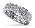 Double Diamond Eternity Ring Lab-Grown Diamond  with 2.26 ct.(finished) 2.3mm