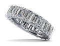 Emerald Cut Classic Diamond Eternity Ring Lab-Grown Diamond  with 8.80 ct.(finished) 5x3mm