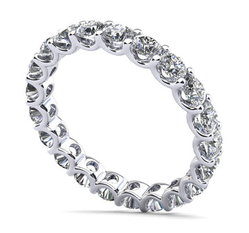 Brilliant U Shape Diamond Eternity Ring Lab-Grown Diamond  with 1.07 ct.(finished) 2.25mm