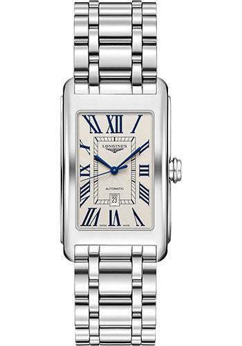 Longines DolceVita Automatic Watch - 28.20 X 47 mm Steel Case - Silver FlinquŽ Roman Dial - Bracelet - L5.767.4.71.6