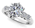 Five Across 6 Prong Engagement Ring Lab-Grown Diamond  with 1.70 ct. (1.50 ct. center diamond)