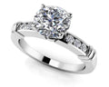 Channel Belt Engagement Ring Lab-Grown Diamond  with 0.62 ct. (0.50 ct. center diamond)