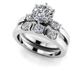 Deco Bridal Set Diamond  with 2.27 ct. (2.00 ct. center diamond)