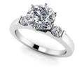 Diamond Side Accent Solitaire Diamond  with 1.59 ct. (1.50 ct. center diamond)