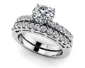 Prong Set Diamond Laden Bridal Set Diamond  with 2.23 ct. (1.50 ct. center diamond)