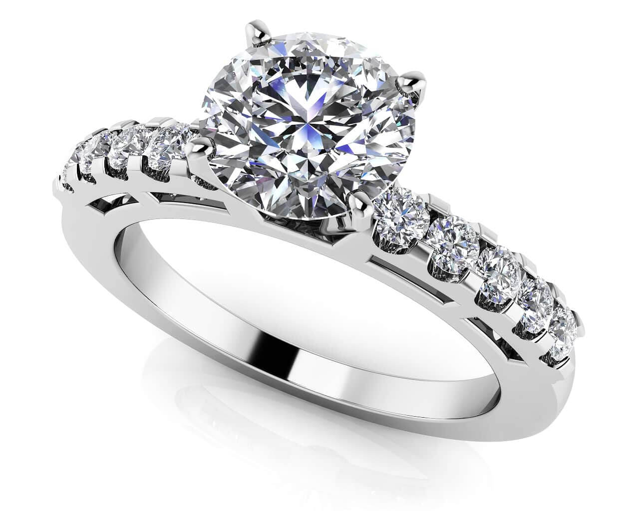 She Is A Ten Diamond Engagement Ring Lab-Grown Diamond  with 0.83 ct. (0.50 ct. center diamond)